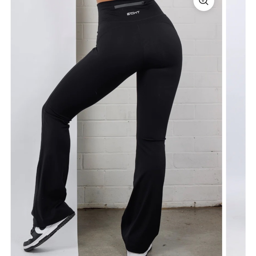 black echt flare legging size L